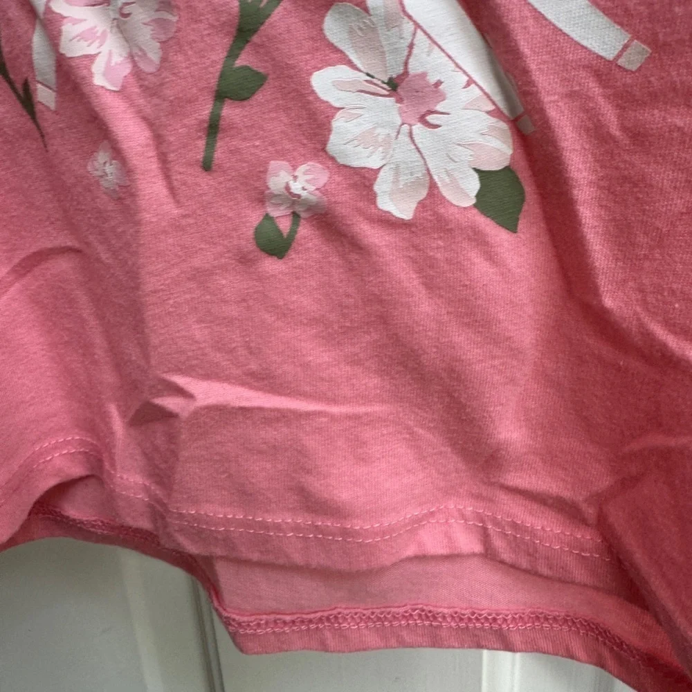 The Children's Place 2T Girls Pink & White Unicorn Pony Floral Tank Top Shirt